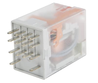 Product image for INDUSTRIAL RELAY, 4PDT, 230V AC