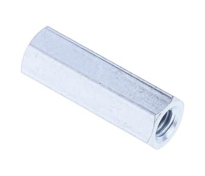 Product image for Threaded spacer,mild steel,M3x15mm,F/F