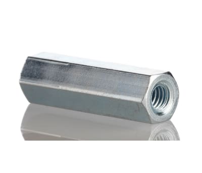 Product image for Threaded spacer,mild steel,M4x25mm,F/F