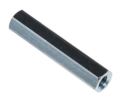 Product image for Threaded spacer,mild steel,M3x25mm,F/F