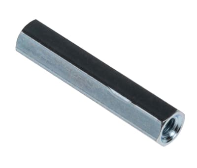 Product image for Threaded spacer,mild steel,M3x25mm,F/F