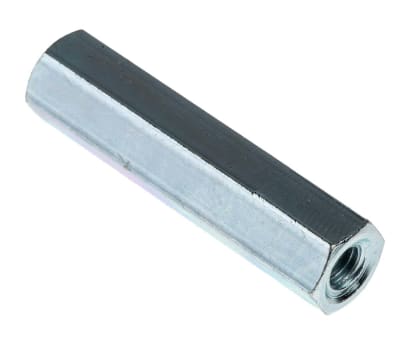 Product image for Threaded spacer,mild steel,M4x30mm,F/F