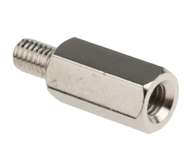 Product image for Steel Hex. Threaded Spacer M6x20mm