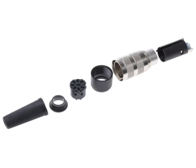 Product image for M16,IP40,8 pole male ,crimp ,cable mount