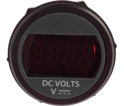 Product image for 2-Wire Volt Meter +6-75V DC Red LED