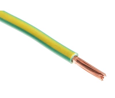 Product image for Green/yellow tri-rated cable 4.0mm 100m