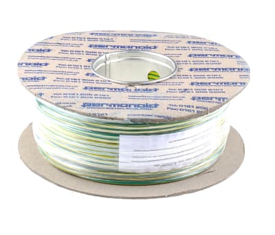 Product image for Green/yellow tri-rated cable 4.0mm 100m
