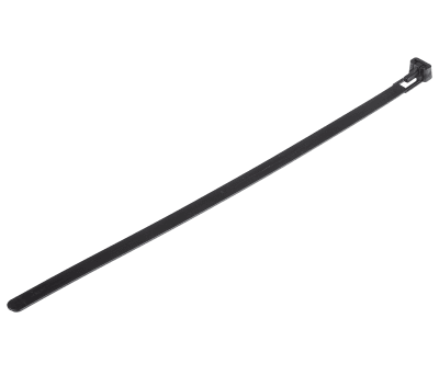 Product image for Cable Tie 250x7.6 Black releasable