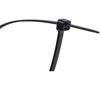 Product image for CABLE TIE 368X4.8 BLACK NYLON 66