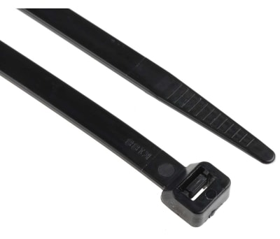 Product image for Cable Tie 380x7.6 Black Nylon 66 pk1000