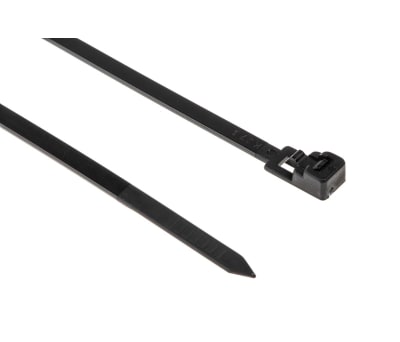 Product image for Cable Tie 150x4.5 Black releasable