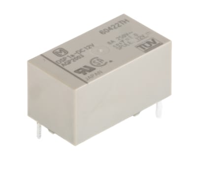 Product image for Relay,Power,SPST-NO,8/5AC/DC,12DC,250AC