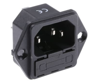 Product image for MAINS INLET,C14 10A,250VAC,SCREW MOUNT