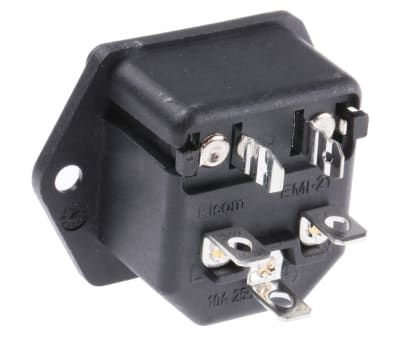 Product image for MAINS INLET,C14 10A,250VAC,SCREW MOUNT