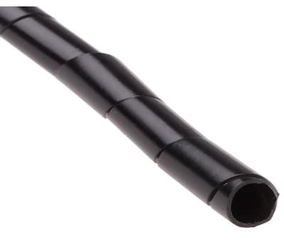 Product image for PE spiral wrap 12mm black 30.5m