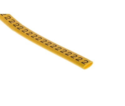 Product image for Slide On PVC Yellow Cable Marker 2