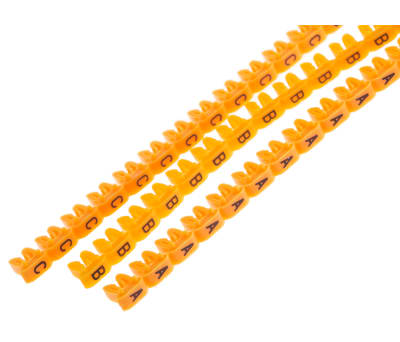 Product image for Clip on Nylon 66  Cable Marker Pk Mixed