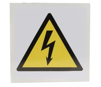 Product image for 100x100mm Vinyl Electricity Sign