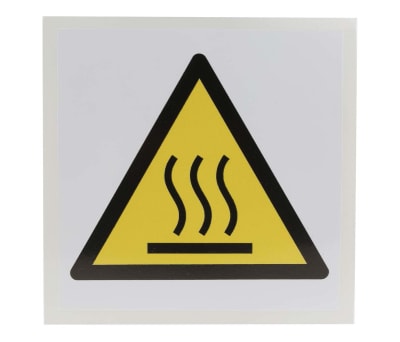 Product image for 100x100mm Vinyl Hot Surface Sign