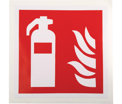 Product image for 100x100mm Vinyl Fire Extinguisher Sign