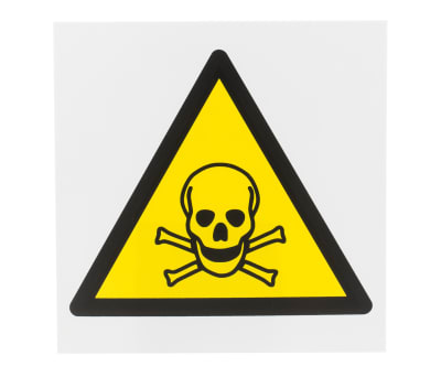 Product image for 200x200mm PP Toxic Material Sign