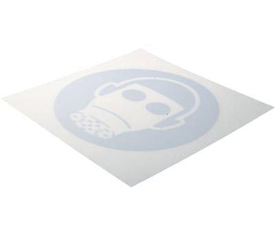 Product image for RS PRO Plastic Mandatory Respiratory Protection Sign With Pictogram Only Text