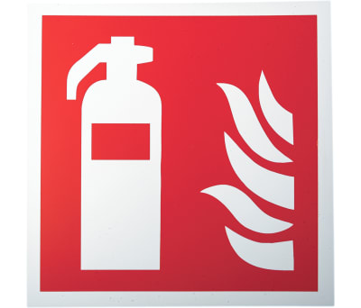 Product image for 200x200mm PP Fire Extinguisher Sign