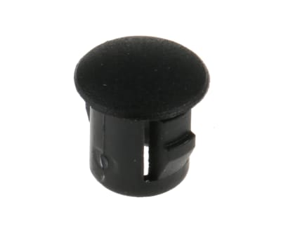 Product image for Blanking plug, nylon, black, 6.3mm dia