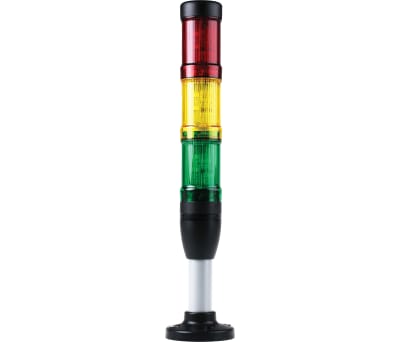 Product image for LED SIGNAL TOWER, RED/YELLOW/GREEN, 24V