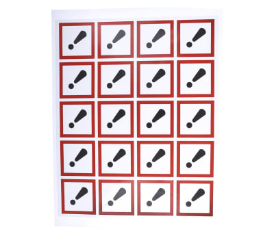 Product image for 40x40mm Harmful/Irritant GHS Label, 20
