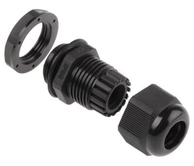 Product image for Nylon Cable Gland M20s Black 6 - 12mm