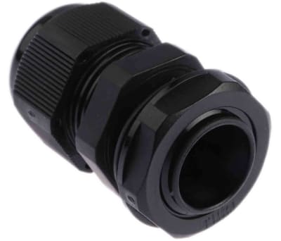 Product image for Nylon Cable Gland M20 Black 10 -14mm