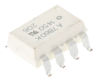 Product image for Broadcom, HCPL-7860-300E DC Input Transistor Output Optocoupler, Surface Mount, 8-Pin DIP