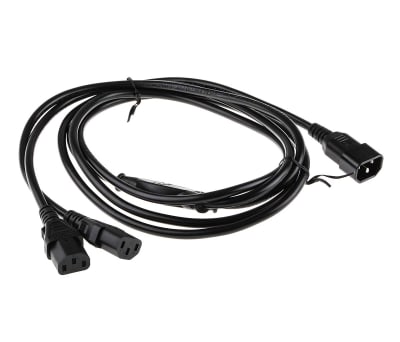 Product image for Power Cord C13 x 2 to C14 Y lead