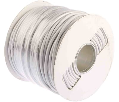 Product image for White 8 core signal cable,7/0.2mm 100m