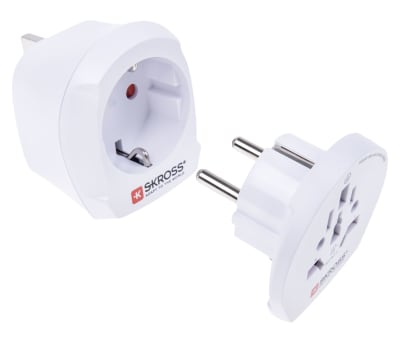 Product image for WORLD TO EURO & UK TRAVEL ADAPTER PLUG