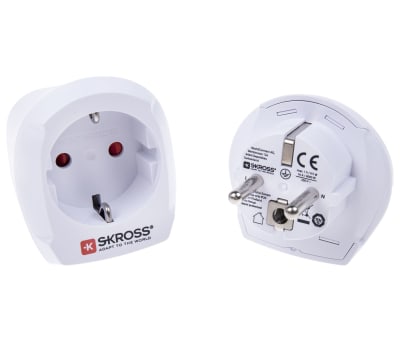 Product image for WORLD TO EURO & UK TRAVEL ADAPTER PLUG