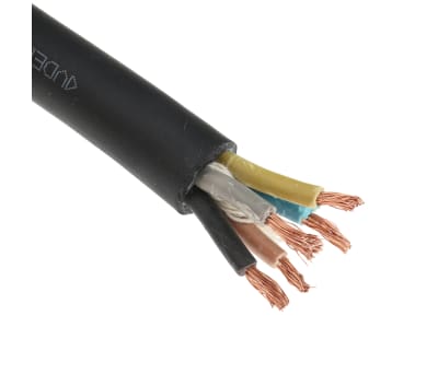 Product image for H07RNF 5 Core 4.0mm Rubber Cable 50m