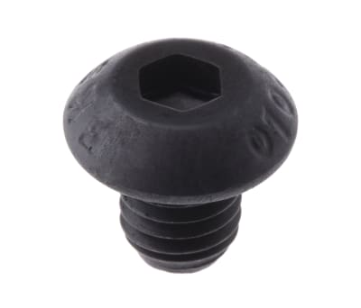 Product image for Blk steel skt button head screw,M5x6mm