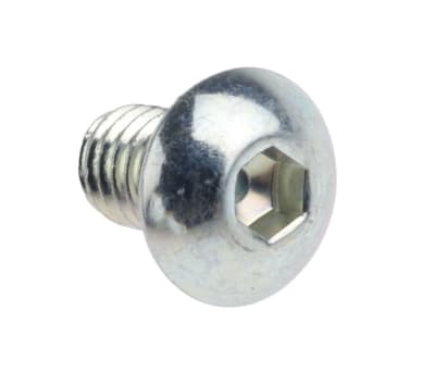 Product image for BZP socket button head screw, M4x6