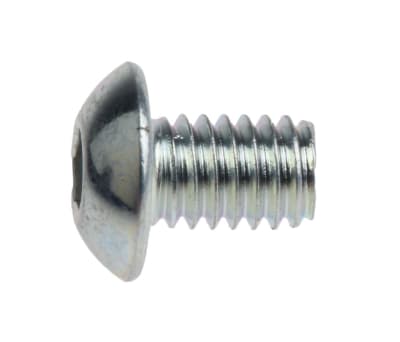 Product image for BZP socket button head screw, M4x6