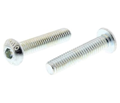 Product image for BZP socket button head screw, M4x20