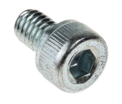 Product image for BZP STEEL SOCKET HEAD CAP SCREW,M4X6MM