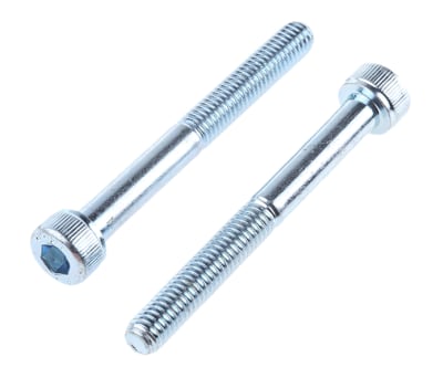 Product image for BZP steel socket head cap screw,M5x45mm