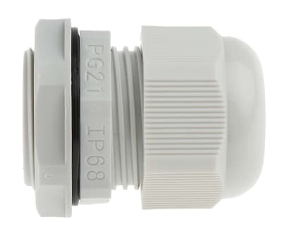 Product image for round top cable gland PG21 Grey  IP68