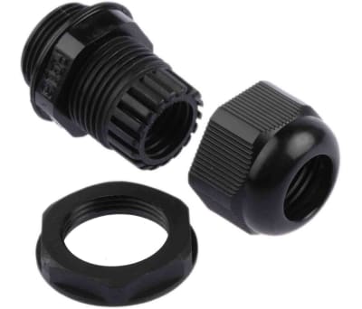 Product image for round top cable gland PG16 Black  IP68