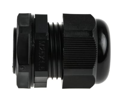 Product image for RS PRO M25 Cable Gland With Locknut, Nylon, IP68