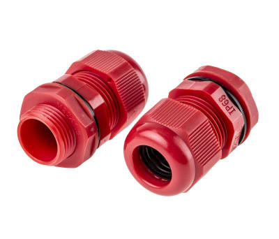 Product image for round topCable GlandM20 x 1.5 Red  IP68