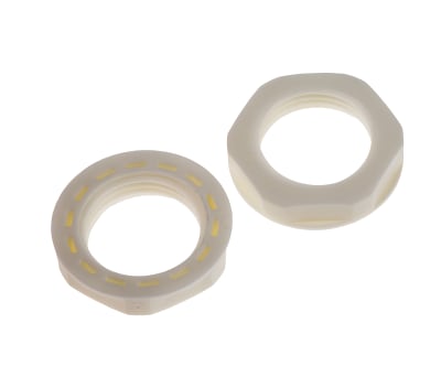 Product image for M20 x 1.5 White locknut IP68