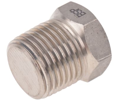 Product image for 1/2in F/Steel 316 Hex Plug Male Joint